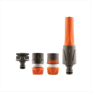 NETA Watering Set (½" Hose Connector, ½" Water Stop, Tap Reducer set and Adjustable Spray Nozzle)