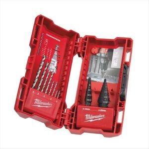 Milwaukee Step & Drill Bit Combo Set, 10pc