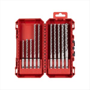 Milwaukee SDS Plus MX4 Drill Bit Set, 10pc